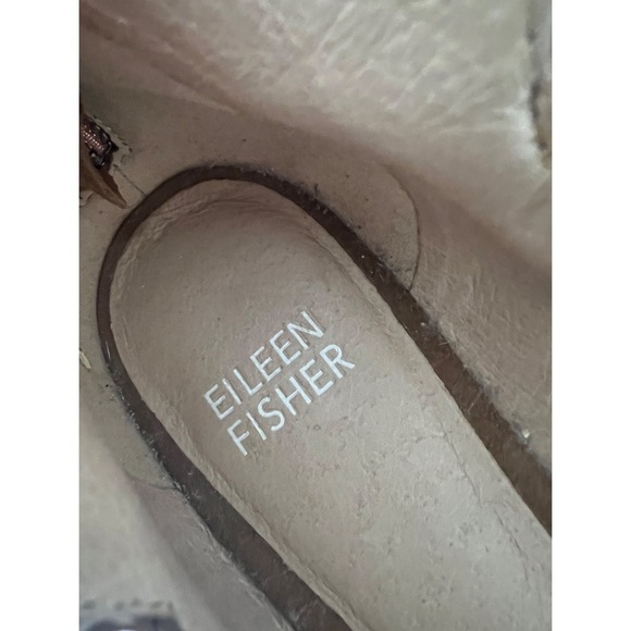 Eileen Fisher Nubuck James Elastic Multi Strappy Block Sandals Size 6.5 - Picture 7 of 9